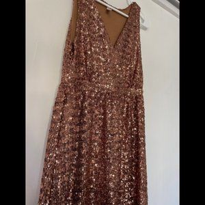 Maternity gold sequin dress PinkBlush